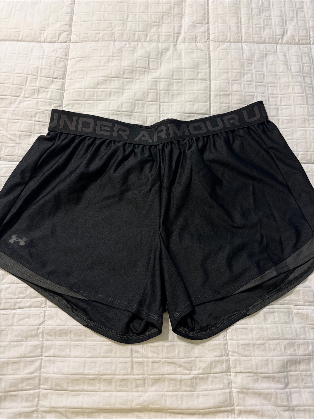 Under Armour Black Women's Athletic Shorts with Branded Waistband